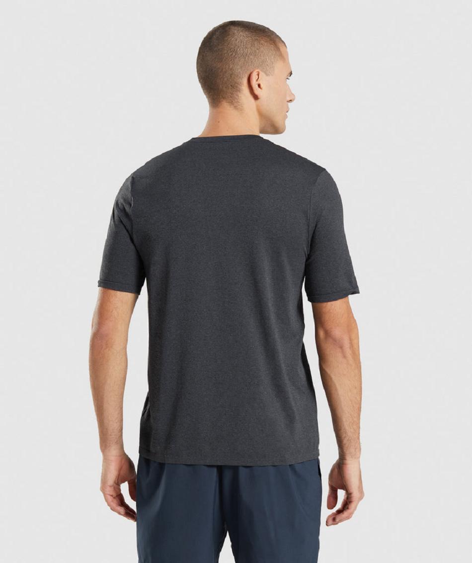 T Shirts Gymshark Arrival Seamless Hombre Negras | CO 3426GSO